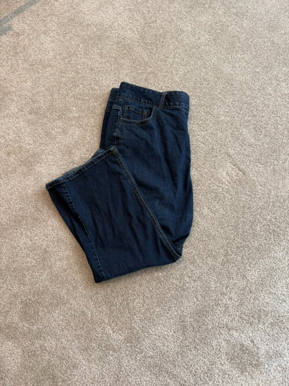 Lane Bryant Straight Leg Jeans 22 Short Dark Wash Stretch Plus Size - Picture 3 of 11